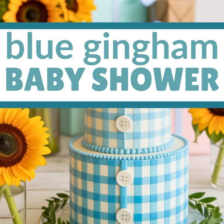 Blue Gingham Baby Shower Ideas: Decor, Food, and Games